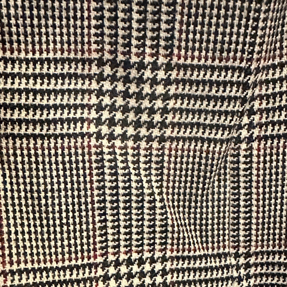 LOFT Women's Classic Black and White Checkered Blazer - Picture 5 of 7
